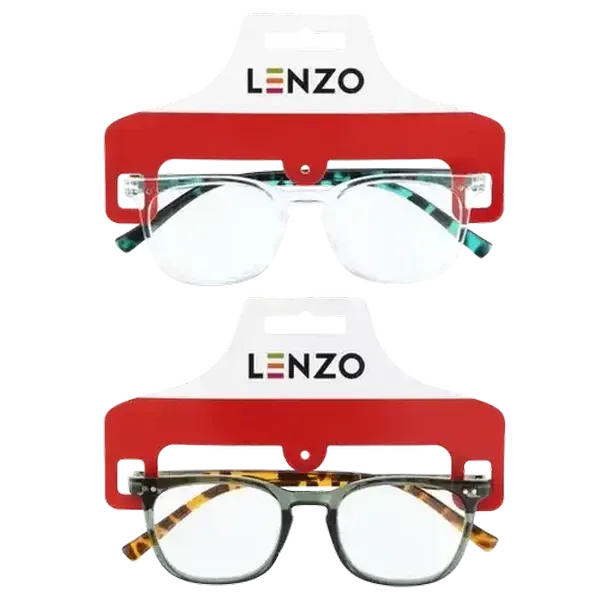 LENZO Designer Eyes +2.5 Round Candy Frame Reading Glasses (Colour May Vary)