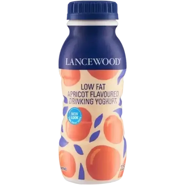 LANCEWOOD Apricot Flavoured Low Fat Drinking Yoghurt 225g