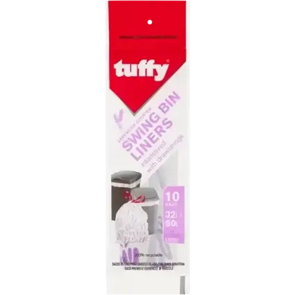 Tuffy Lavender Scented Swing Bin Liners 10 Pack