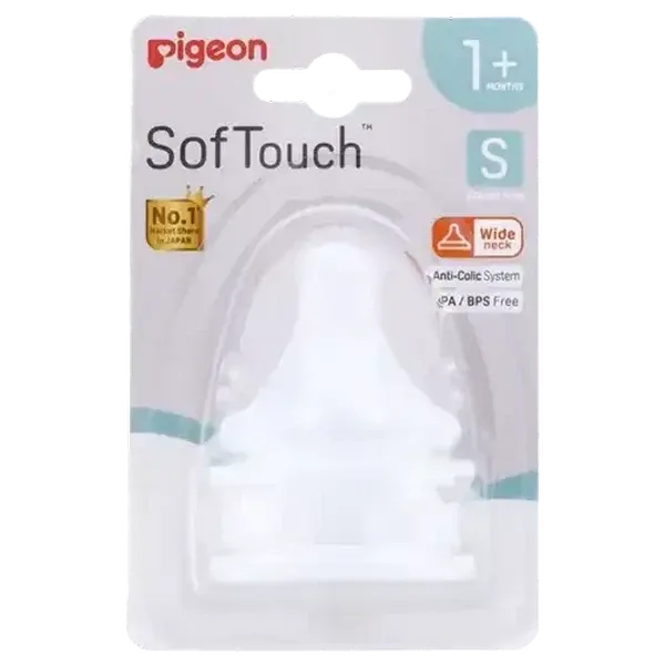 Pigeon SofTouch Teat 1 Month+ 2-Pack