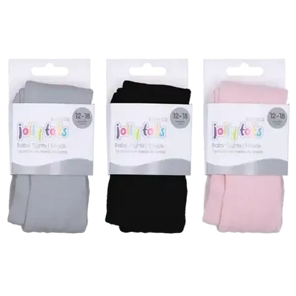 Jolly Tots Basics Baby Tights 12 - 18 Months (Colour May Vary)