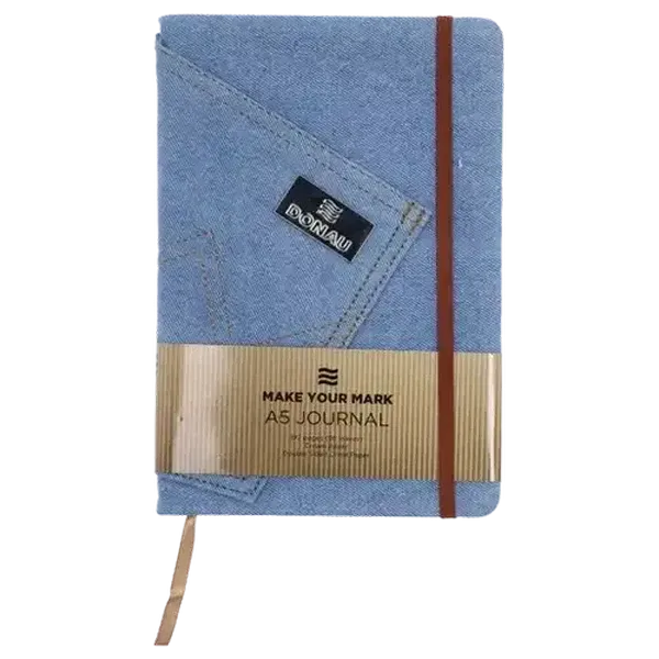Donau Light Blue A5 Denim Book Journal