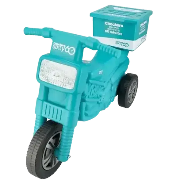Sixty60 Teal Ride-On Bike with Loadbox