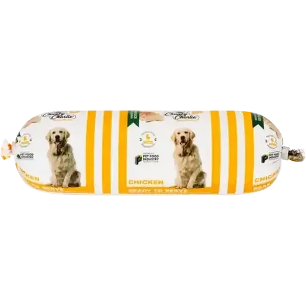 Chunky Charlie Chicken Frozen Adult Dog Food Roll 500g