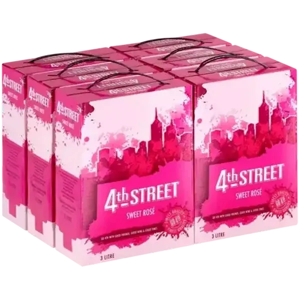 4th STREET Sweet Rosé Wine Boxes 6 x 3L