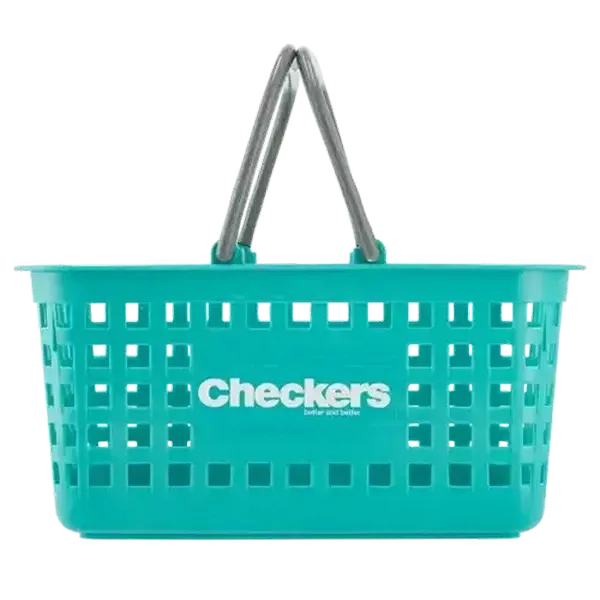 Checkers Turquoise Shopping Basket