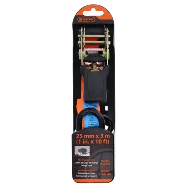 Tactix Rachet Tie Strap Set 25mm x 3m (Work Load Limit 250kg)