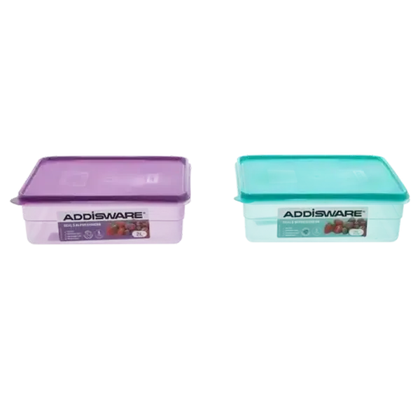 ADDIS Square Plastic Container 2L (Colour May Vary)