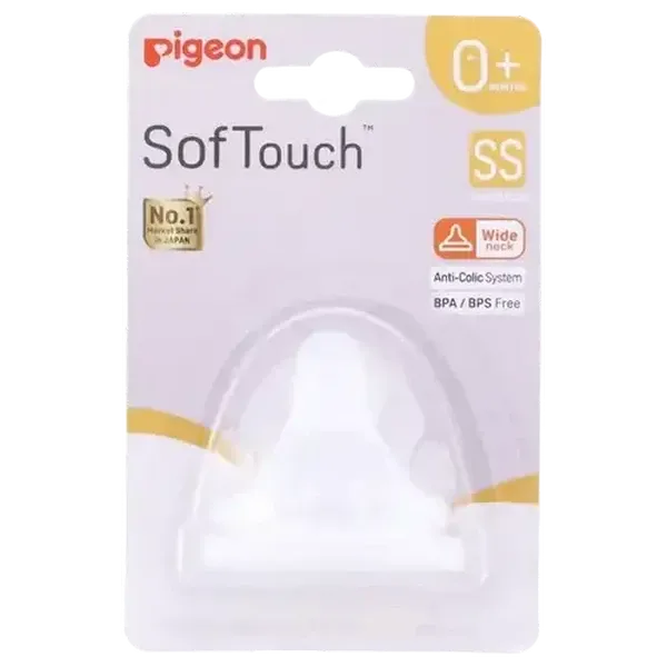 Pigeon SofTouch Teat 0 Months+