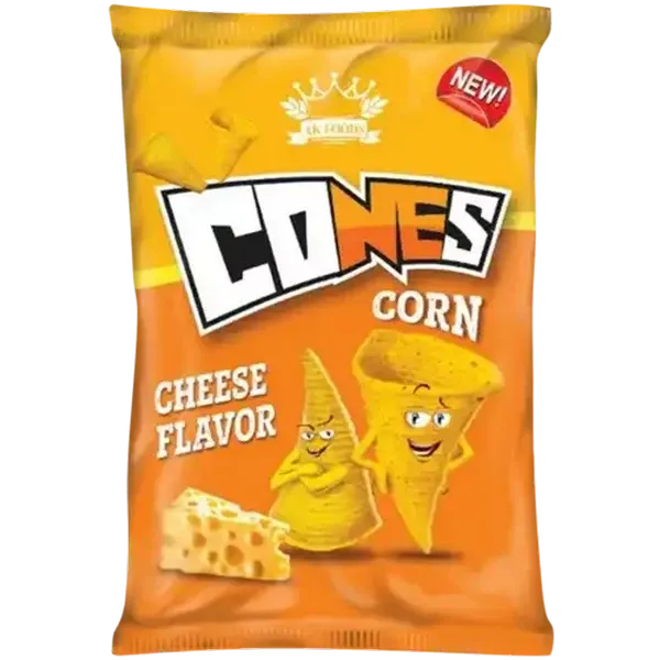 AK Foods Cones Cheese Flavoured Corn Chips 100g