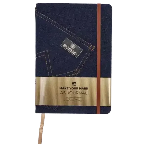Donau Dark Blue A5 Denim Book Journal