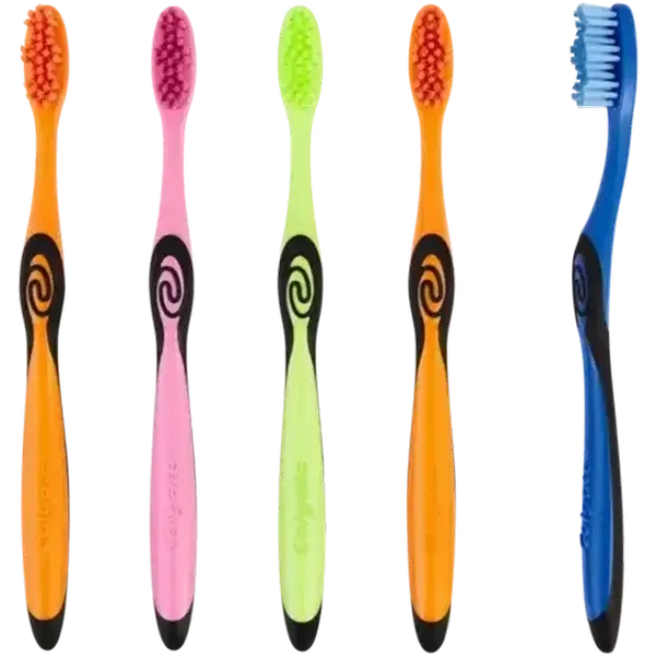Colgate Colours Assorted Medium Toothbrushes 5 Pack
