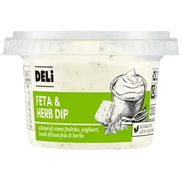 Deli Feta & Herb Dip 200g