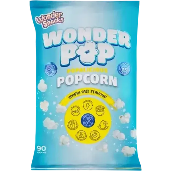 Wonder Snacks Wonder Pop Simply Salt Flavour Popcorn 90g