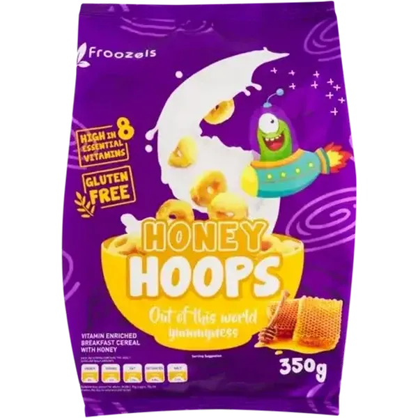 Froozels Honey Hoops Breakfast Cereal 350g