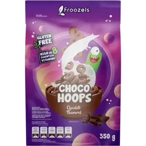 Froozels Choco Hoops Breakfast Cereal 350g