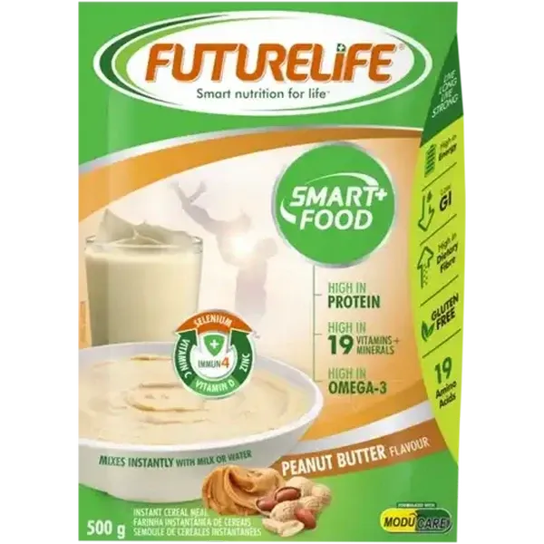 FUTURELIFE Smart Food Peanut Butter Flavour Instant Cereal Meal 500g