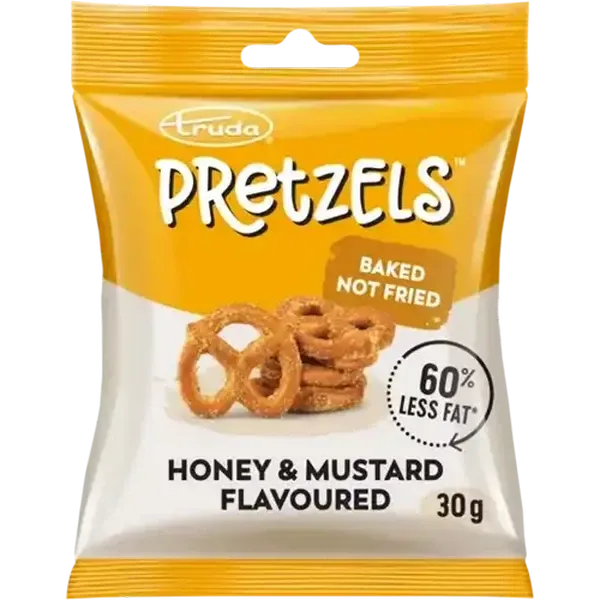 Truda Pretzels Honey & Mustard Flavoured Baked Snack 30g