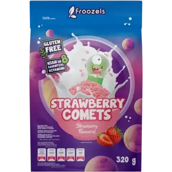 Froozels Strawberry Comets Breakfast Cereal 320g