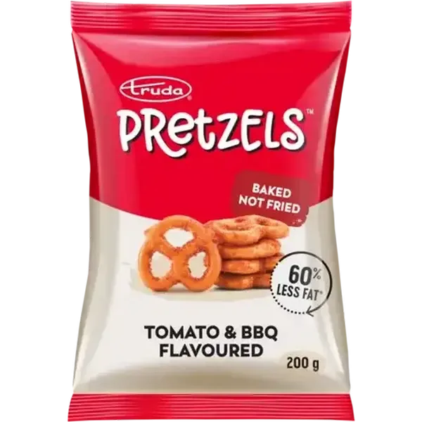 Truda Pretzels Tomato & BBQ Flavoured Baked Snack 200g