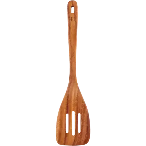 Forage And Feast Brown Acacia Slotted Turner