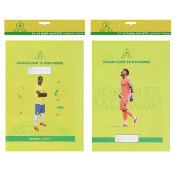 Mamelodi Sundowns FC A4 Book Jackets 5-Pack