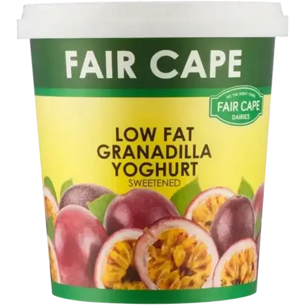 Fair Cape Dairies Granadilla Low Fat Yoghurt 1kg