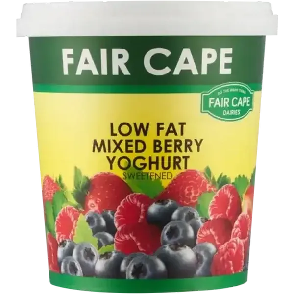 Fair Cape Dairies Mixed Berry Low Fat Yoghurt 1kg