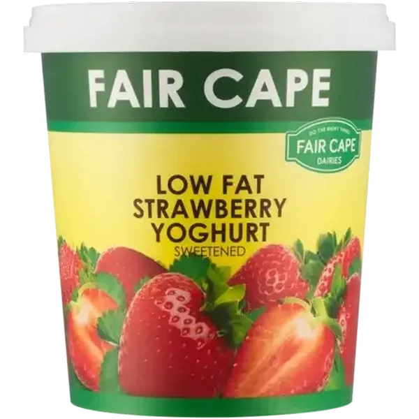 Fair Cape Dairies Strawberry Low Fat Yoghurt 1kg