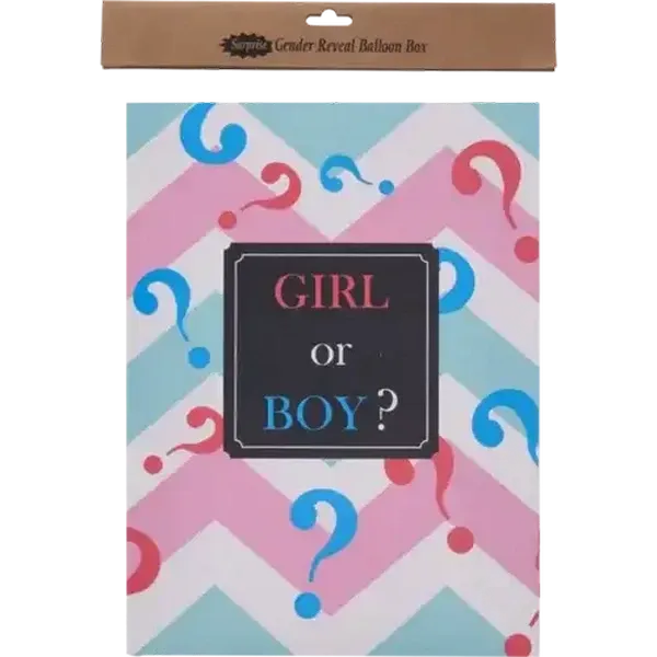 Surprise Pink Gender Reveal Balloon Box Girl 12 Piece