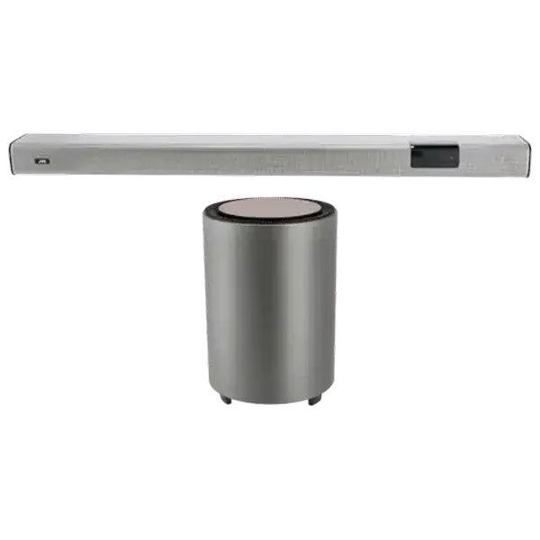 JVC Silver Soundbar with Wireless Subwoofer 2.1Ch