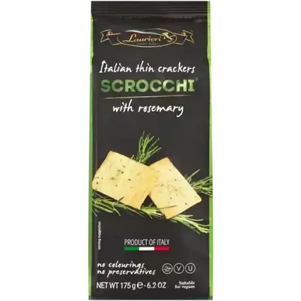 Laurieri Scrocchi Rosemary Italian Thin Crackers 175g