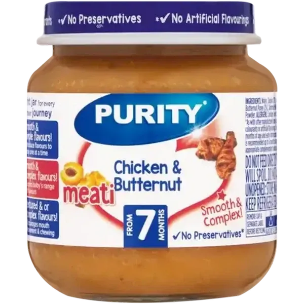 PURITY From 7 Months Chicken & Butternut Meati 125ml
