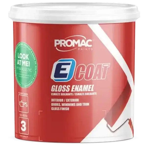 Promac Paints ECoat Gloss Enamel White Paint 1L