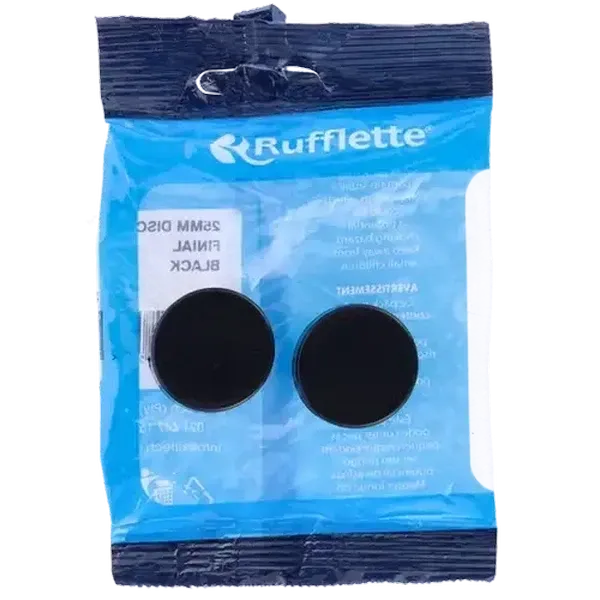Rufflette Black Plastic Discs Finial 25mm