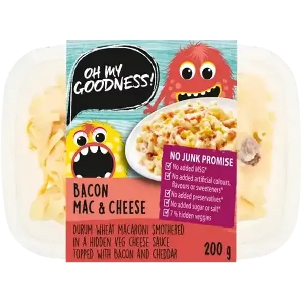 Oh My Goodness! Bacon Mac & Cheese Ready Meal 200g