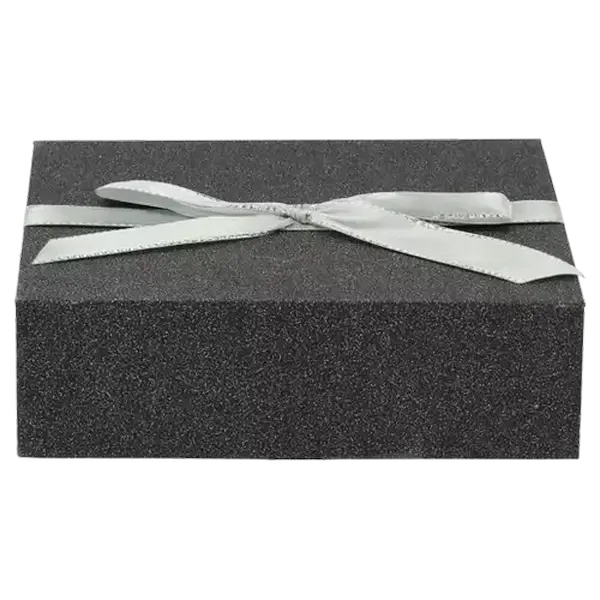 Creative Silver & Grey with Bow Medium Jewellery Gift Box