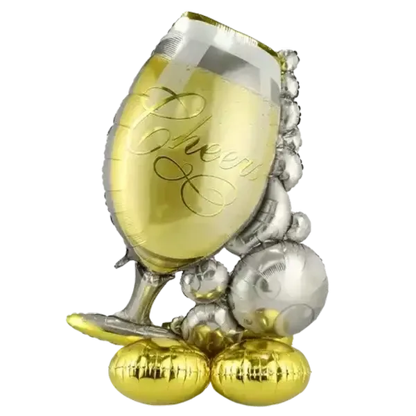 Party Xpress Cheers Stand Glass Balloon