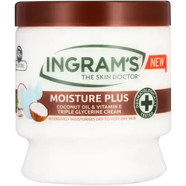 Ingram's Moisture Plus Coconut Oil & Vitamin E Triple Glycerine Cream 450ml