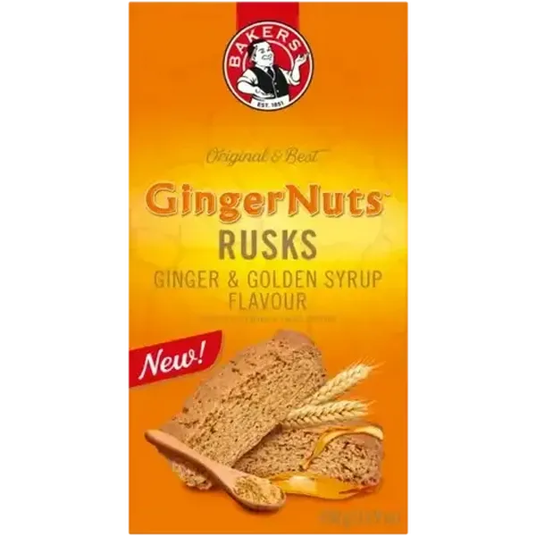 Bakers Ginger Nuts Ginger & Golden Syrup Flavour Rusks 450g
