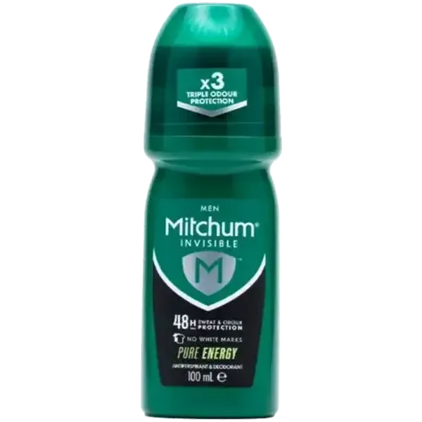 Mitchum Men Pure Energy Invisible Antiperspirant & Deodorant Roll-On 100ml