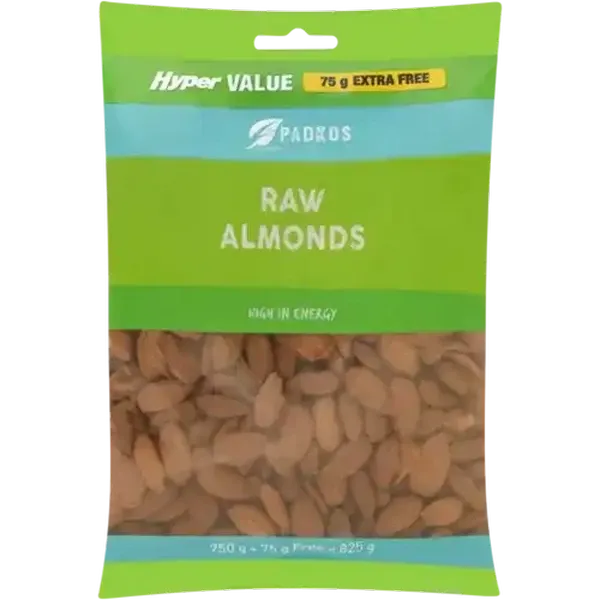 Padkos Hyper Value Raw Almonds 825g