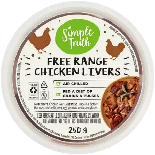 Simple Truth Free-Range Chicken Livers 250g
