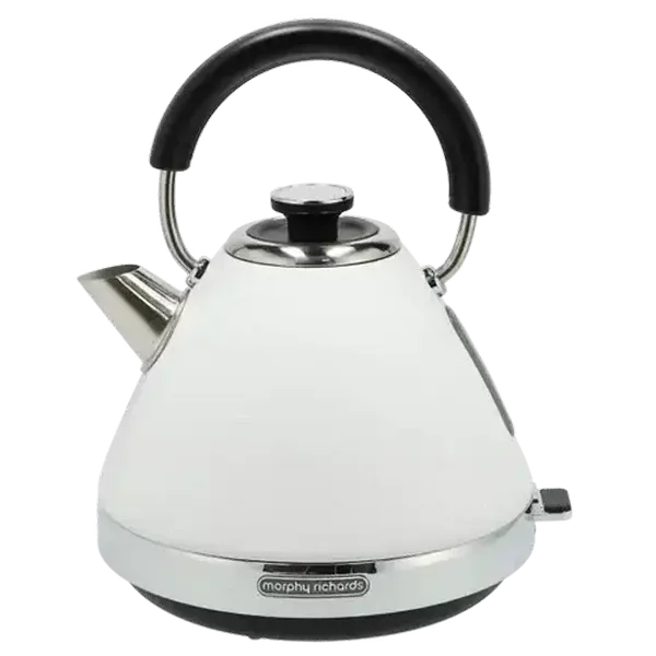Morphy Richards White Venture Pyramid Kettle 1.5L