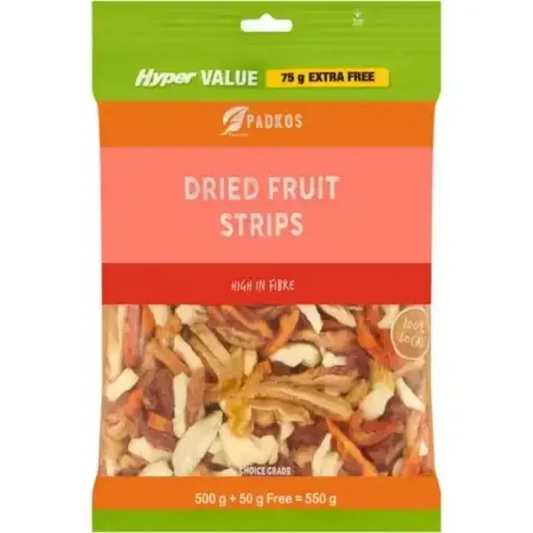 Padkos Dried Fruit Strips 550g