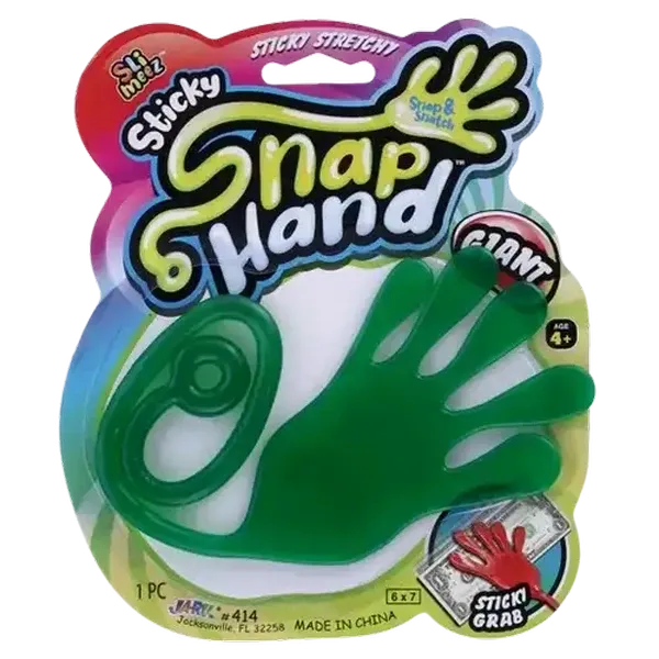 Ja-Ru Slimeez Sticky Snap Giant Hand (Colour May Vary)
