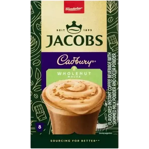 Jacobs Cadbury Wholenut Instant Mocha 8 x 18.3g