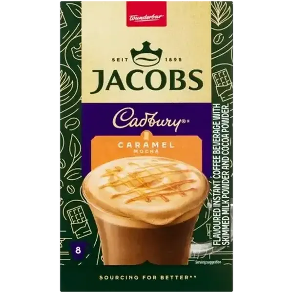 Jacobs Cadbury Caramel Instant Mocha 8 x 18g