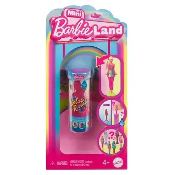 Barbie Mini BarbieLand Color Reveal Dolls 1.5-inch Doll with Surprise Unboxing, Water Reveal (Style…