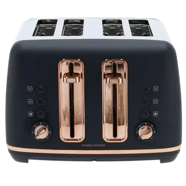 Morphy Richards Ascend Collection Navy Blue & Rose Gold 4-Slice Toaster